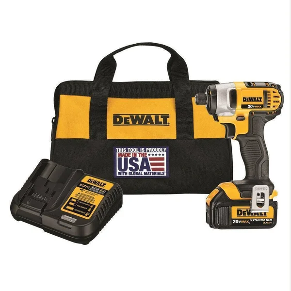 DeWalt DCF885L1R 20V Max 20V Max Lithium-Ion 1/4 in. Hex Impact Driver Kit