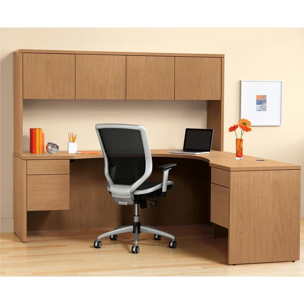 HON 10500 Series 3/4-Height Pedestal Desk 66 x 30 x 29-1/2 Harvest