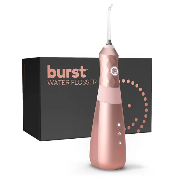 Water Flosser for Teeth, Gums & Braces Care, by Burst, Water Resistant, Cordless - New