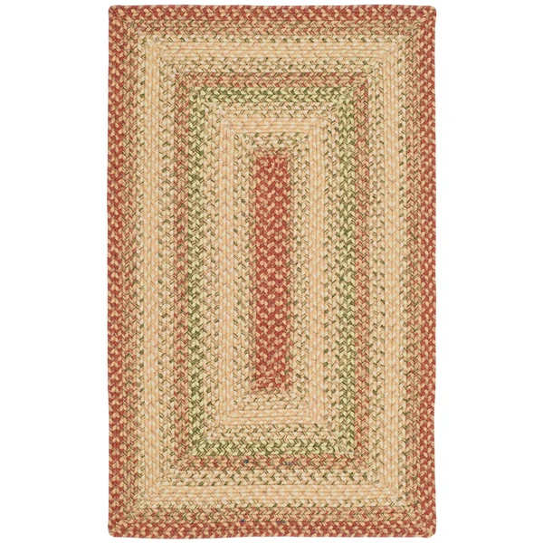 Safavieh Handmade Braided Jemima Country Rug - 10& x 14& - Rust/Multi