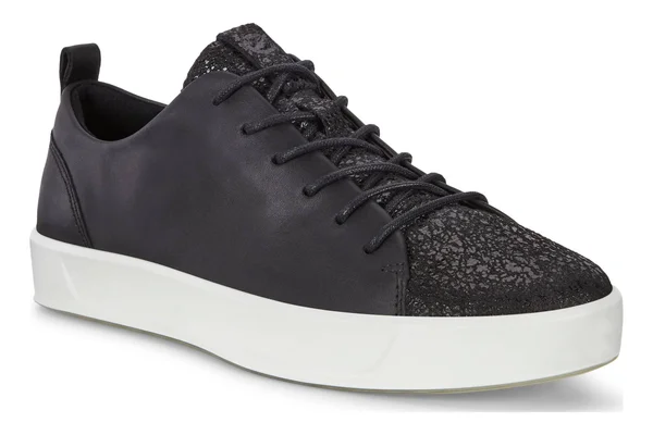 Women's Ecco Soft 8 Sneaker - Size: 4-4.5, Black