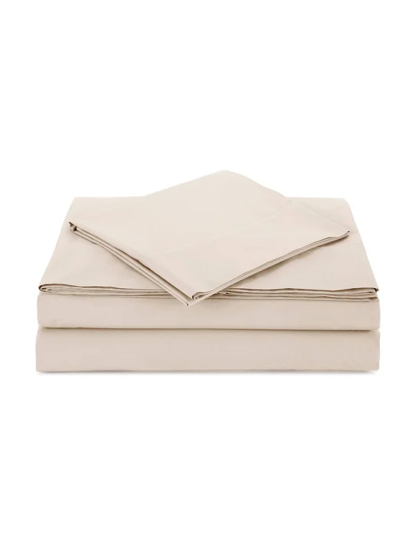 Atelier Martex Percale Sheet Set (Twin - Ivory)