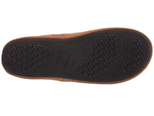Acorn Geo Embroidered Hoodback (Ash) Women's Slippers