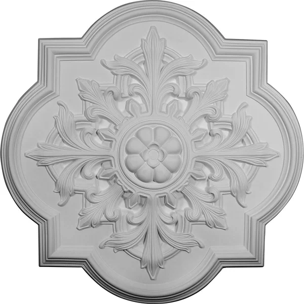 31 1/4x22OD x 2x22P Bonetti Ceiling Medallion (Fits Canopies Up to 7 3/8x22) - Hand-Painted Spartan Stone