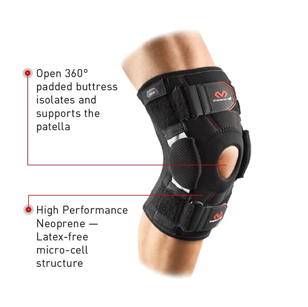 McDavid Level 3 Knee Brace with Dual Disk Hinges - Black, L