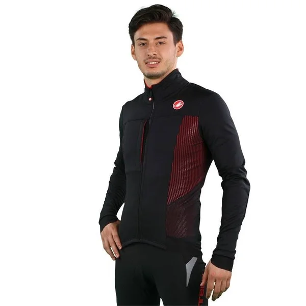 Castelli Espresso V Jacket - Men's Light Black/Red M