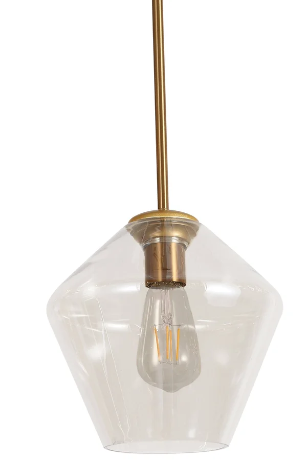 A Touch of Design Remy 1-Light Antique Brass Pendant