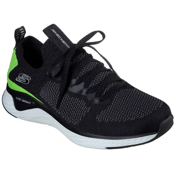 Skechers Men's Solar Fuse - Valedge Athletic Shoes Black 10.5