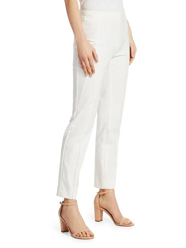 Escada Hepburn Techno Ankle-Zip Pants, Black, Women's, 8