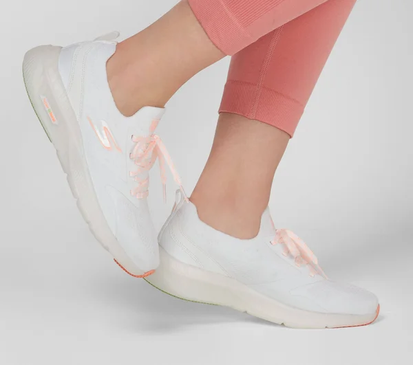 Skechers Women's GOrun Smart Hyper Sneaker - White/Orange