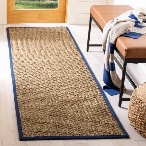 Safavieh Natural Fiber Natural & Teal 4& x 6& Rug