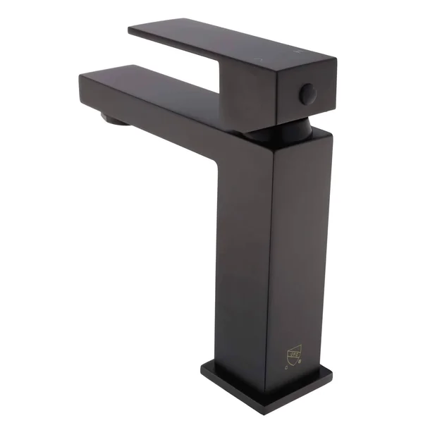 Fine Fixtures - Square Bathroom Faucet - Single Hole - Satin Brass