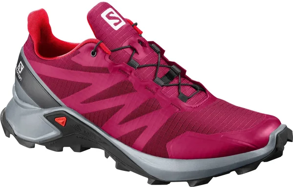 Salomon Women's Supercross Shoes Mallard Blue, Black, Monument 10.5