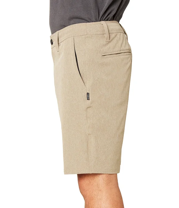 O&Neill Men's Reserve Heather 19x22 Hybrid Shorts Khaki 33