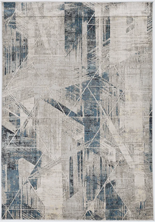 Kas Montreal 4767 Grey/Blue Twilight Area Rug 7&7x22 Round