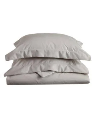 Cotton Rich 1000 Thread Count Solid Duvet Cover Set King/California King-Taupe
