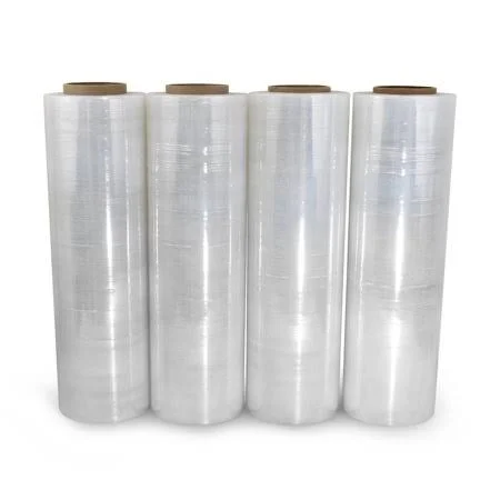 IDL Packaging 18 inch x 1500' 80 GA Hand Stretch/shrink Film Roll, Clear (Pack of 4) F-1880-4