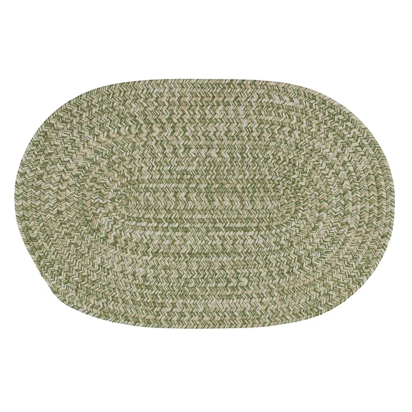 Colonial Mills Farmstand Tweed Moss Area Rug - 10& x 13& Oval - Green