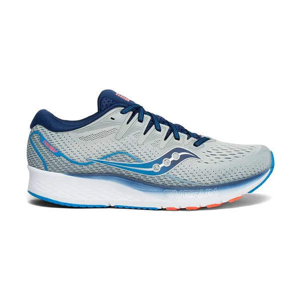 Saucony - Ride ISO 2, Men's Grey/Blue, 13