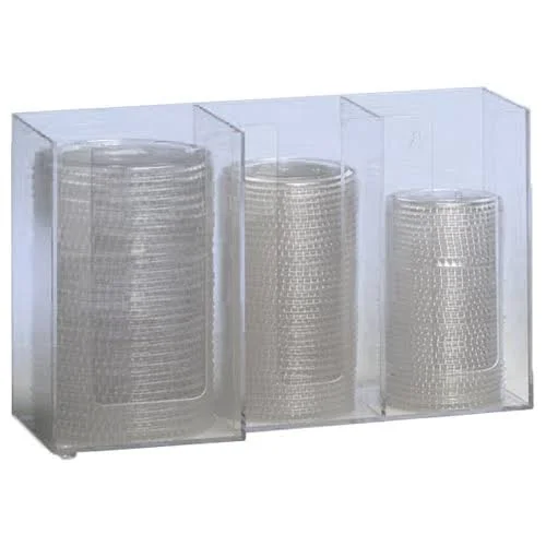 Dispense Rite 3 Section Countertop Horiziontal Lid Organizer CTHL-3