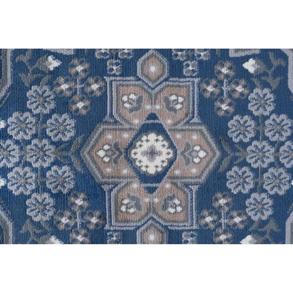 Alise Rugs Hamilton Traditional Oriental Runner Rug - 7&10 x 7&10 - Cream
