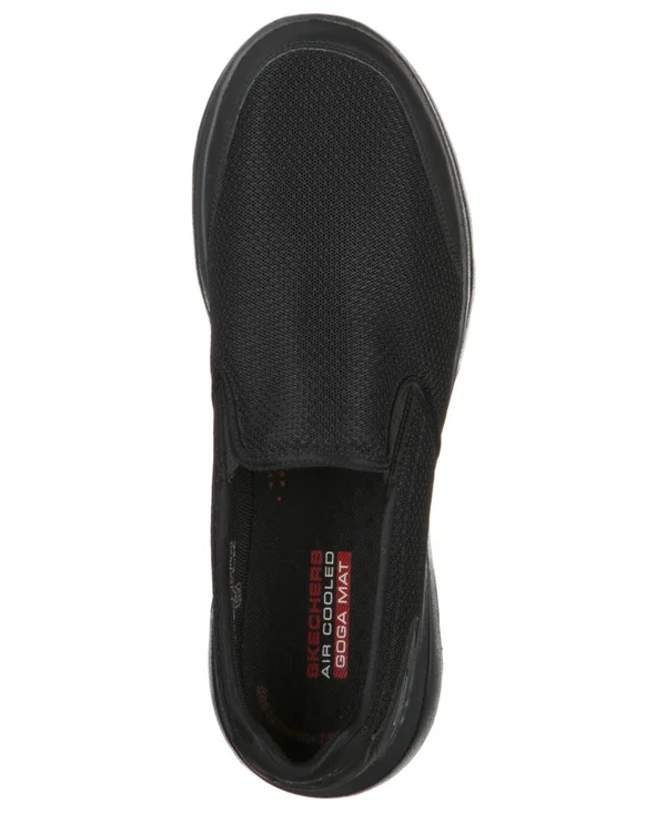 Skechers Men's GOwalk 5 Delco Slip on Sneaker - Black/Charcoal