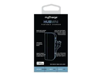 Mycharge HUBMINI 3350 mAh Portable Charger for Most Lightning-Equipped