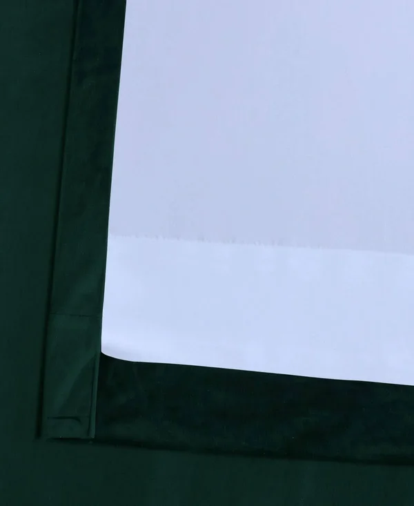 Exclusive Fabrics Heritage Plush Velvet Sing Curtain Panel - 50 x 84 - Forestry Green