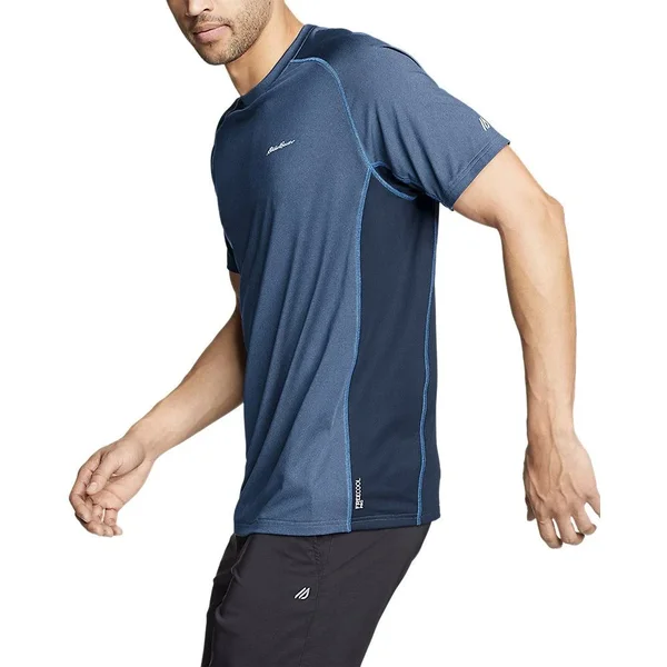 Eddie Bauer Men's TrailCool Short-Sleeve T-Shirt - Blue - XXXL