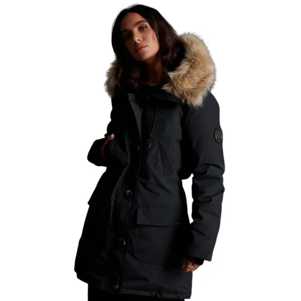 Superdry Rookie Down Parka Jacket - Black - Parka Jackets