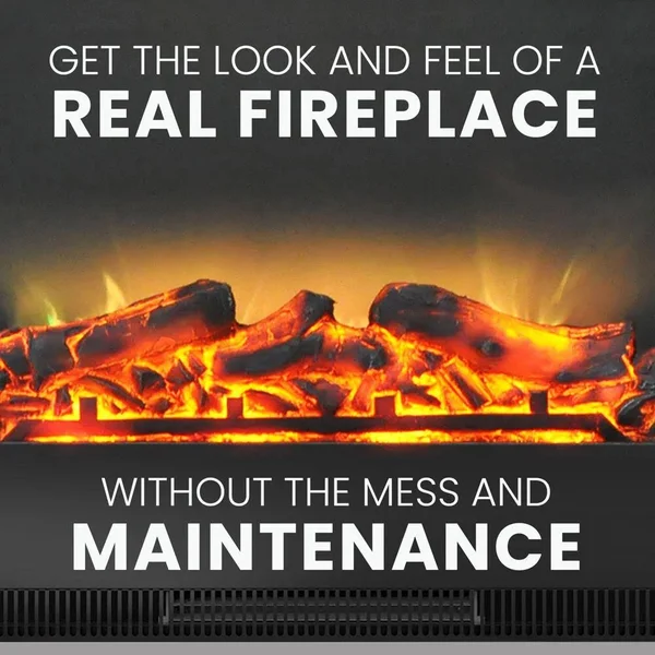 Cambridge Sienna CAM3437-1CHRLG2 Floor-standing Electric fireplace - Cherry