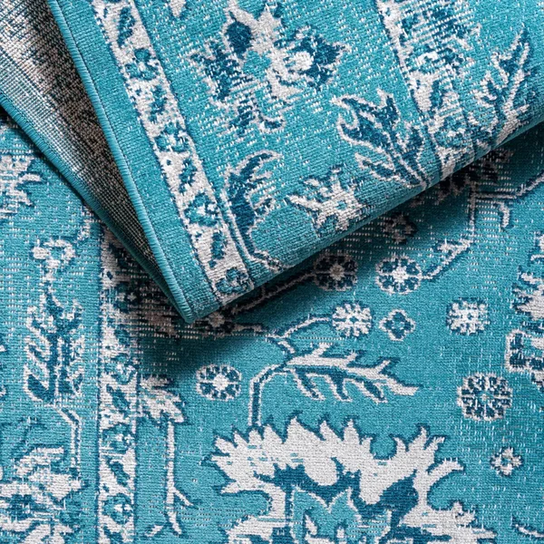 Lucerne Blue 6 ft Runner Area Rug