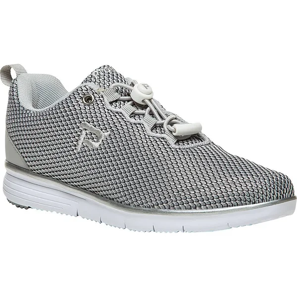 Propet Women's TravelFit Prestige Silver/Black 11 N