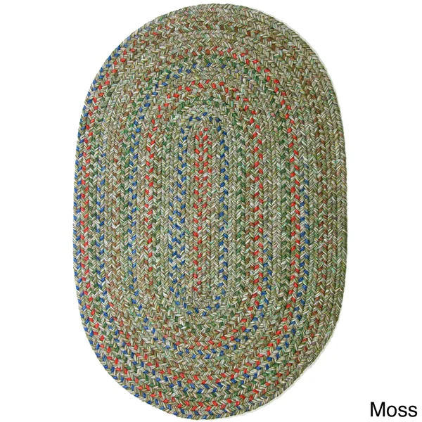Rhody Rug Sophia Indoor/Outdoor Braided Rug - Sand 10& x 13& Oval