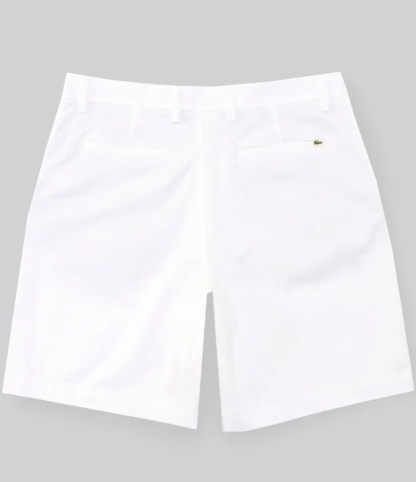 Lacoste Men's Regular Fit Cotton Gabardine Bermuda Shorts - White, 30