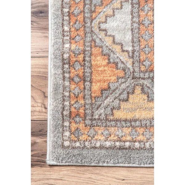 nuLOOM Vintage Paula Tribal Orange 3 ft. x 5 ft. Area Rug