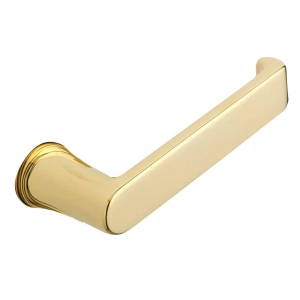 Baldwin 5105031RMR Single Right Hand Estate Lever Minus Rosettes in Non Lacquered Brass