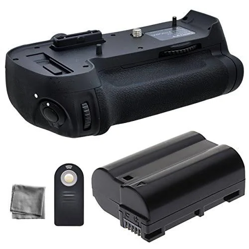 Battery Grip Bundle F/ Nikon D800, D810: Includes MB-D12 Replacement Grip, 1-Pk En-el15 Long-Life Battery, UltraPro Accessory Bu