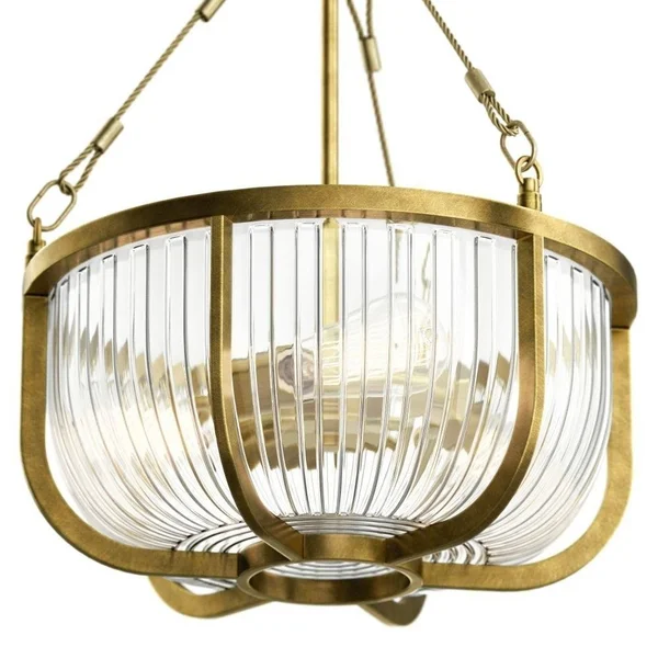 Kichler Roux Pendant Brushed Nickel 3 Light 42389NI