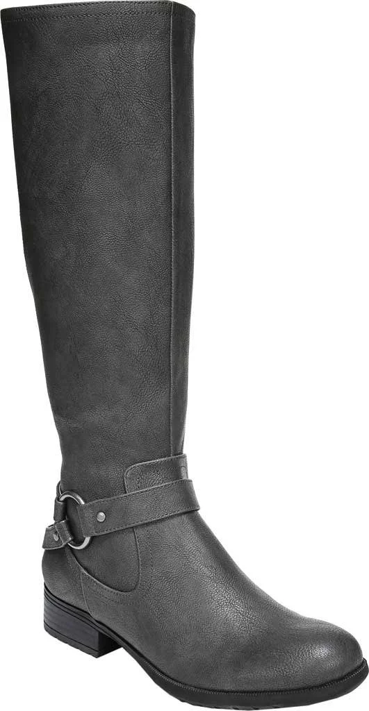 LifeStride Women's X-Felicity Riding Boot - Dark Grey Synthetic