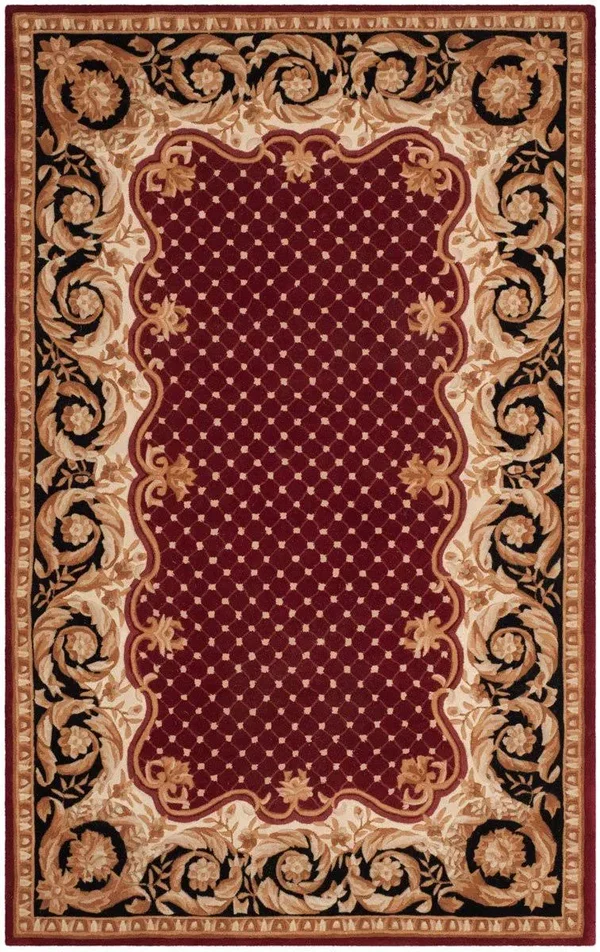 Safavieh Naples NA701A 6& x 9& Red - Black Rug