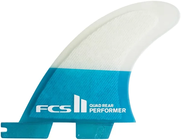 FCS II Performer PC Large Quad Rear Fin Set - Teal