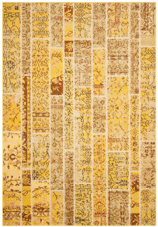 Safavieh Monaco MNC216K 5&1x22 x 7&7x22 Yellow, Multi Area Rug