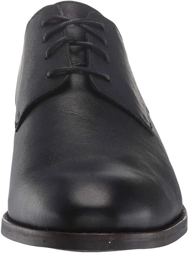 Clarks Men's Flow Plain, Black Leather Size: 10.5 M