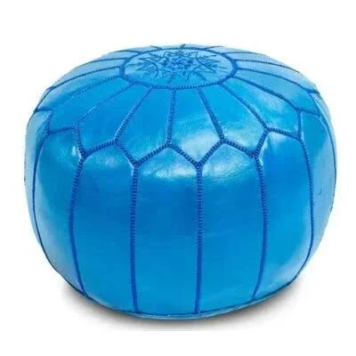 Spada Moroccan Leather Pouf Dakota Fields Upholstery Color: Riad Tan