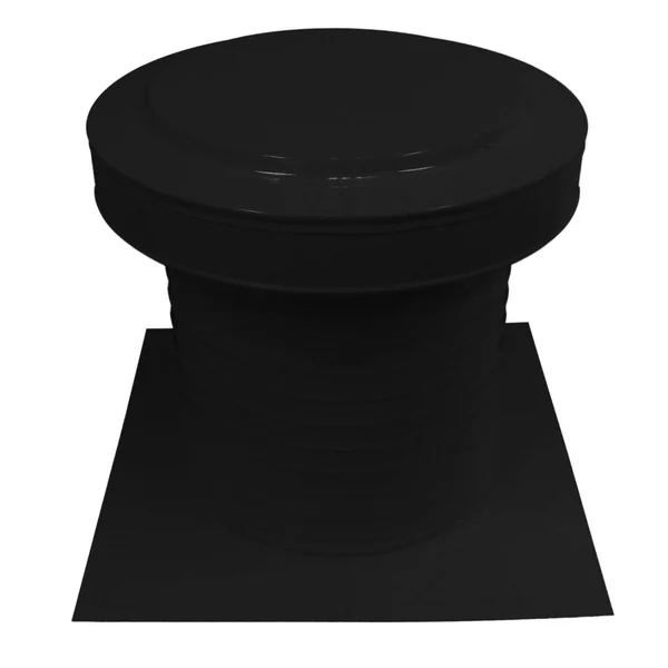 12 in. Dia Aluminum Static Keepa Vent in Black KV-12-BL