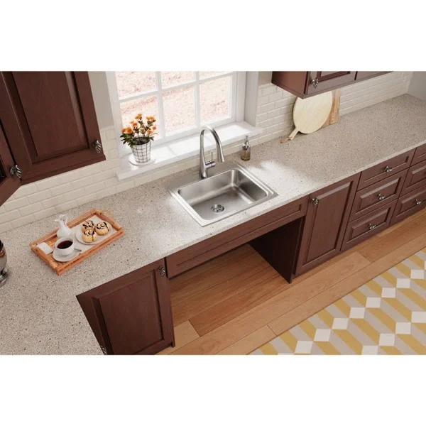 Elkay LRAD2219651 Lustertone Single Bowl Kitchen Sink