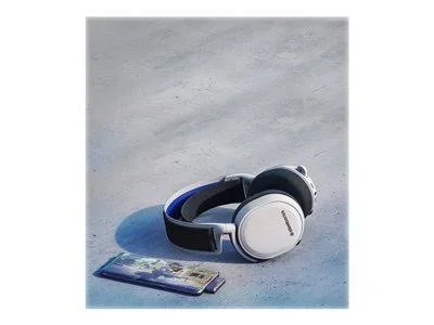 SteelSeries Arctis 7P - Headset - full size - 2.4 GHz - wireless - USB-C - white - for Sony PlayStation 4 - Sony PlayStation 4 Pr