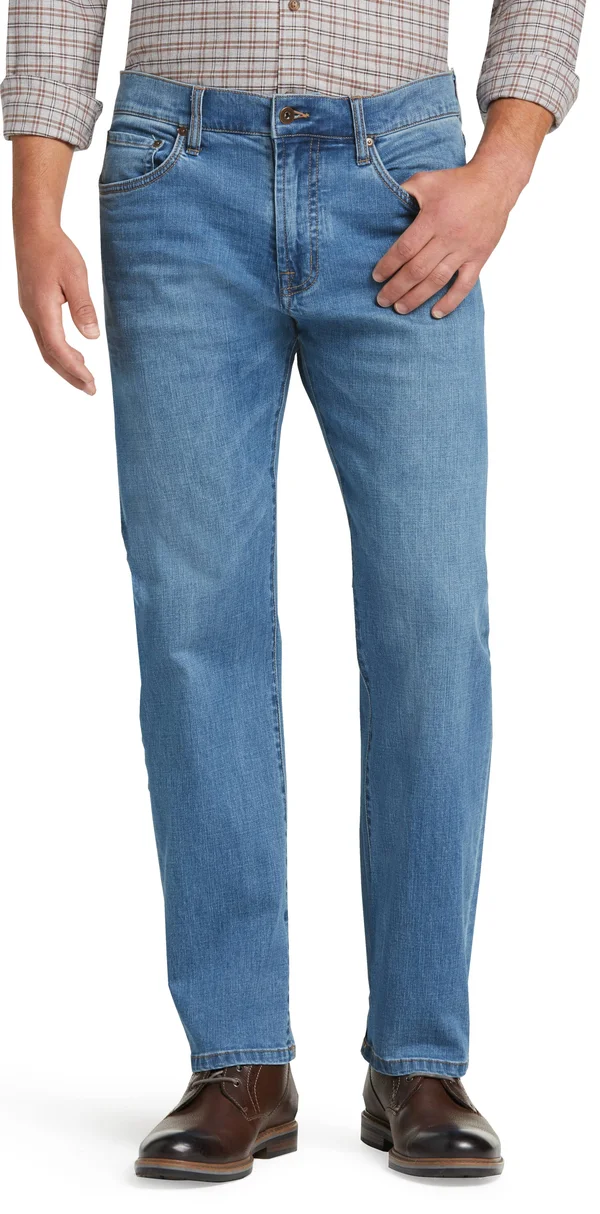 JoS. A. Bank Men's Reserve Collection Relaxed Fit Jeans, Rivera, 42x30
