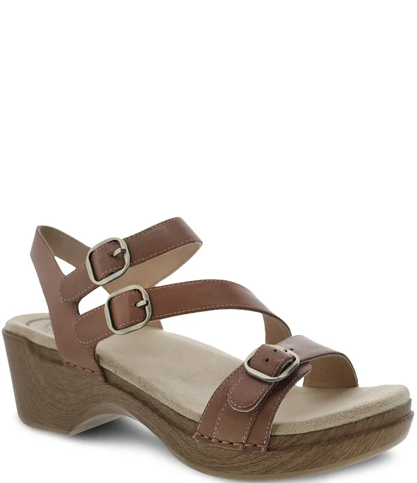 Dansko Women's Sacha Sandal Tan Burnished 41